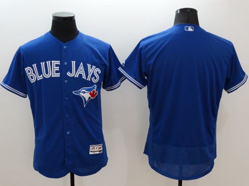 Blue Jays Blank Blue Flexbase Authentic Collection Stitched MLB Jersey - Click Image to Close